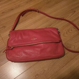 Kate Spade Red Leather Crossbody Bag